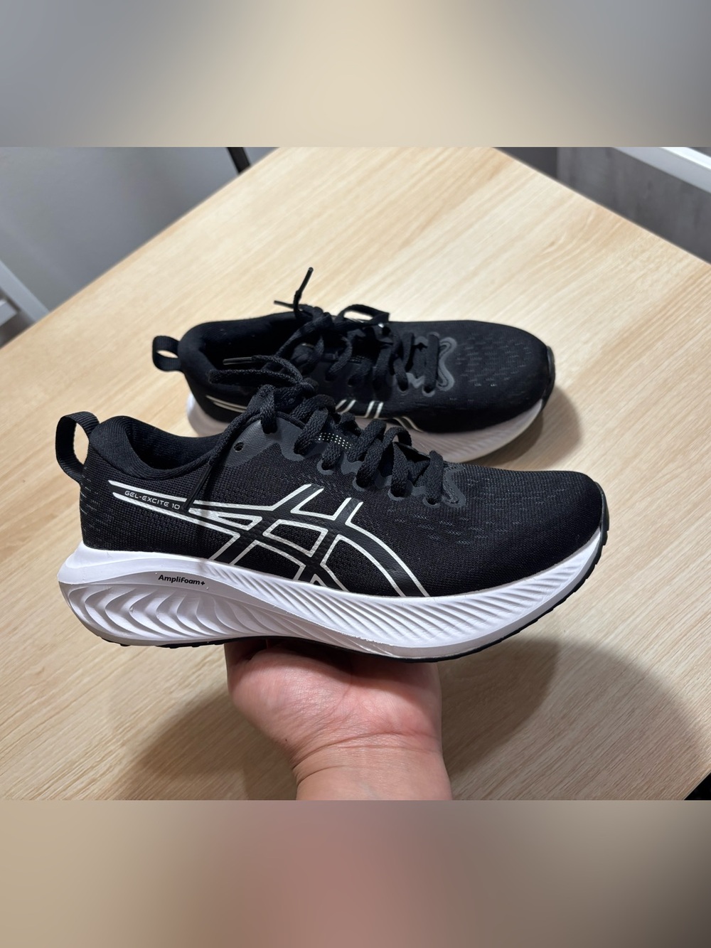 Asics Women's Black and White Running Shoes